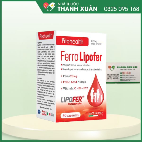 Ferro Lipofer - Sắt thế hệ mới cho con hấp thu toàn diện